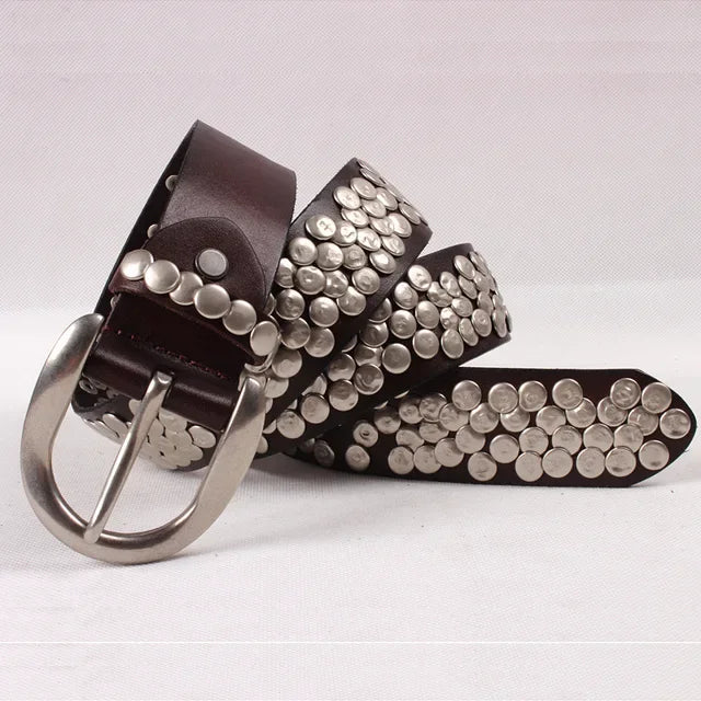 Trendy Punk Style Round Studded Belt