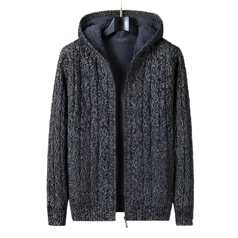 Stylish Wool-Lined Knitwear Cardigan
