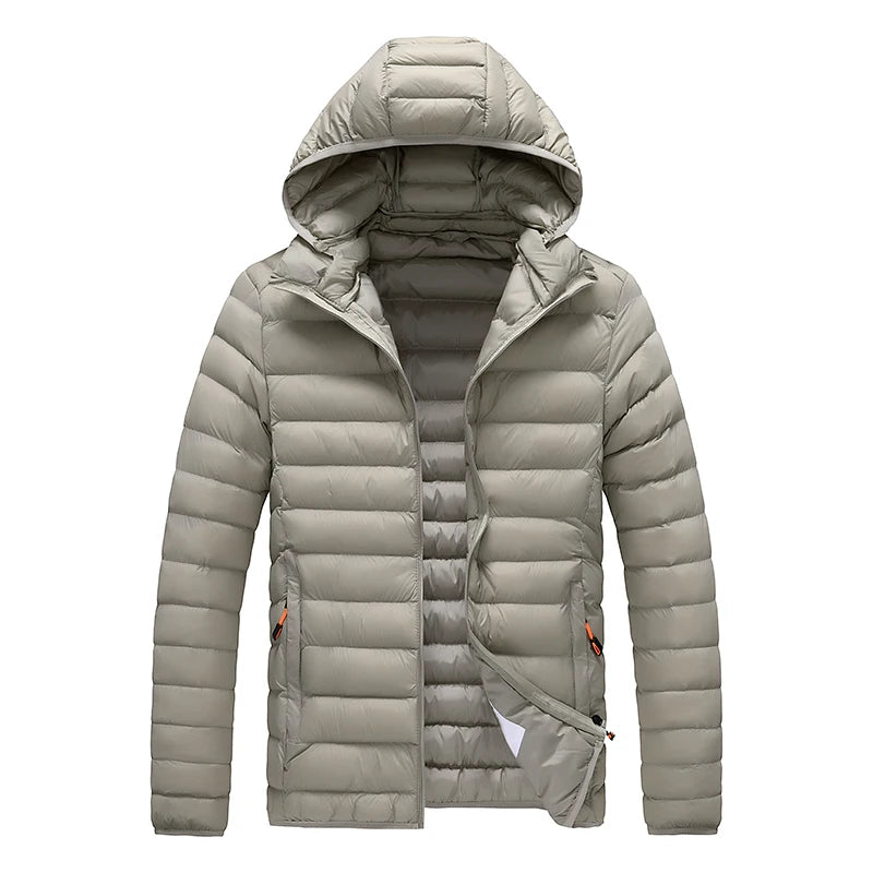 Casual Hooded Parka Coat With Detachable Hat