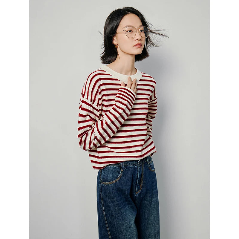 Classic Striped Soft Sweater