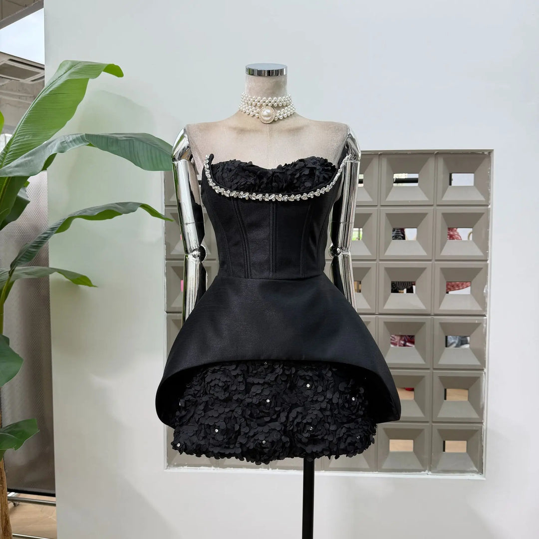 Glamorous Backless Mini Party Dress