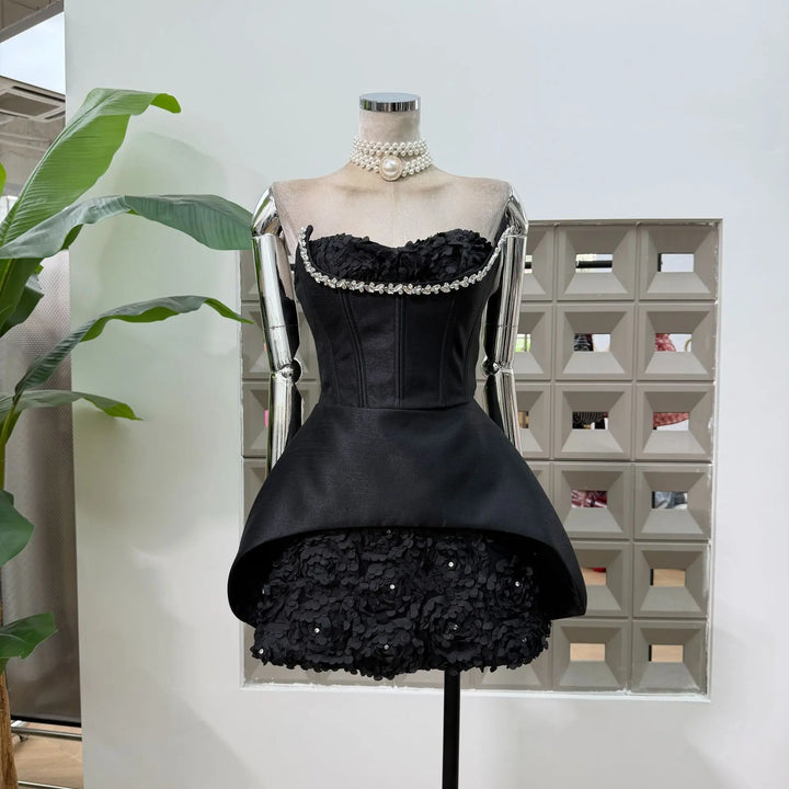 Glamorous Backless Mini Party Dress