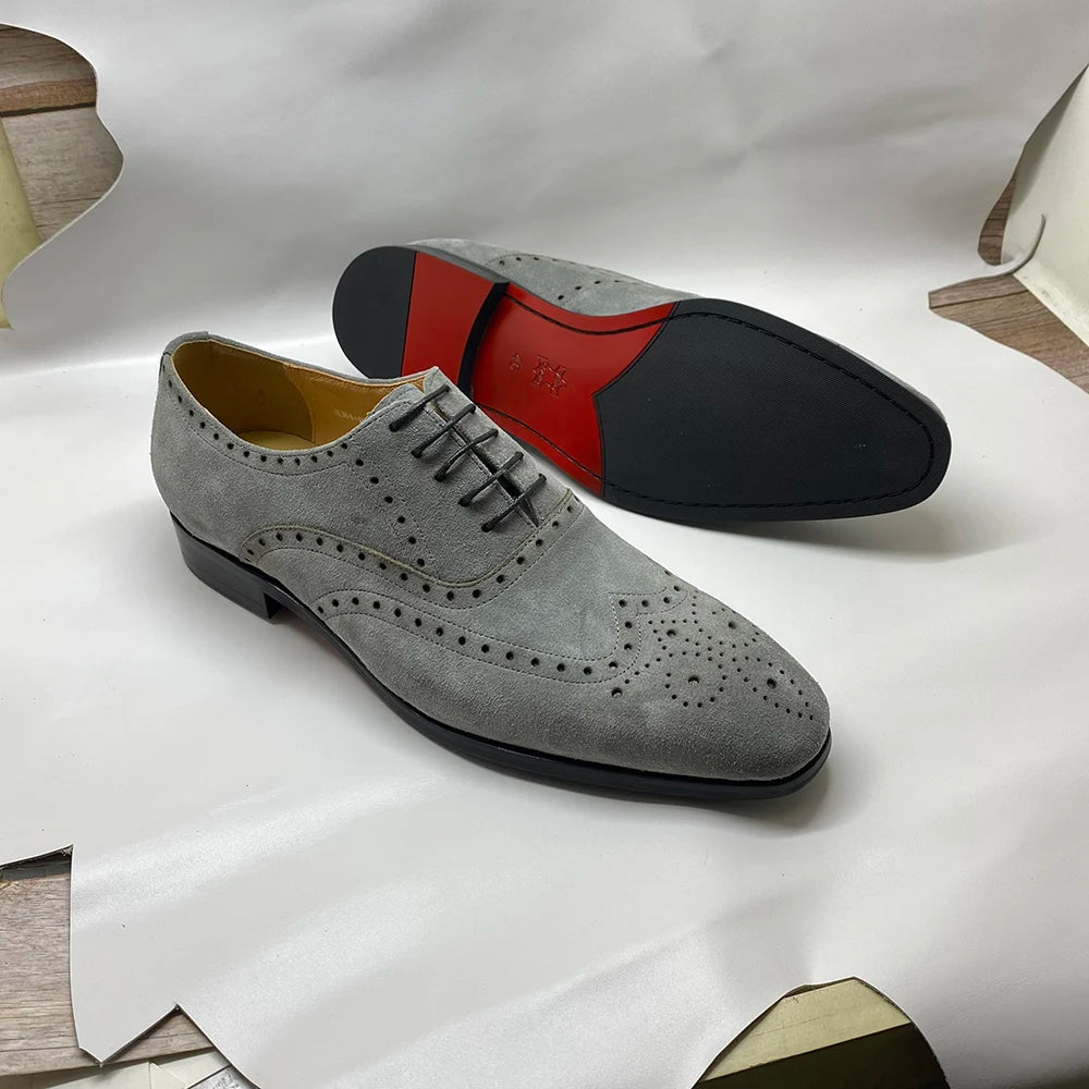 Regal Genuine Suede Leather Brogue