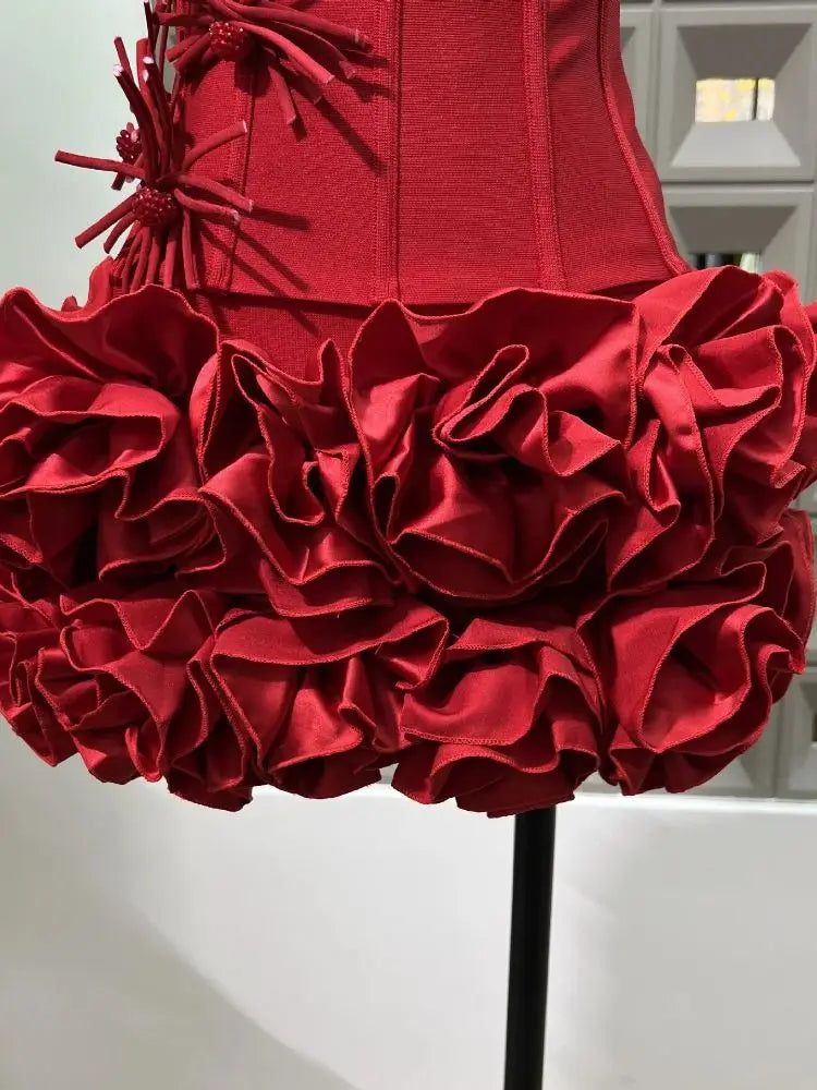 Luxury Knitted Two-Pieces Mini Skirt