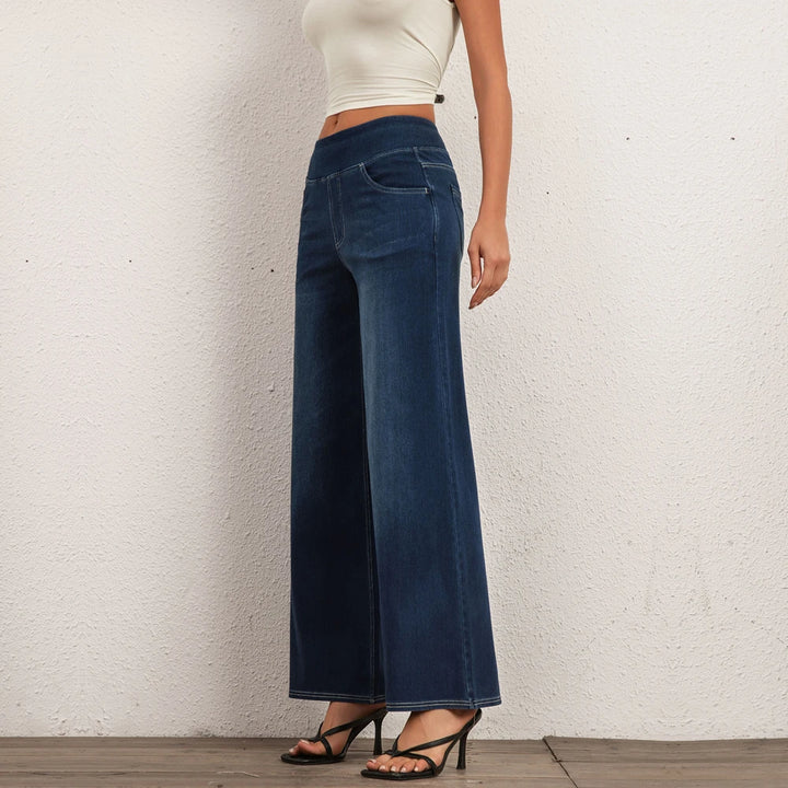 Stretchy Knit Loose Fit Jeans Pants