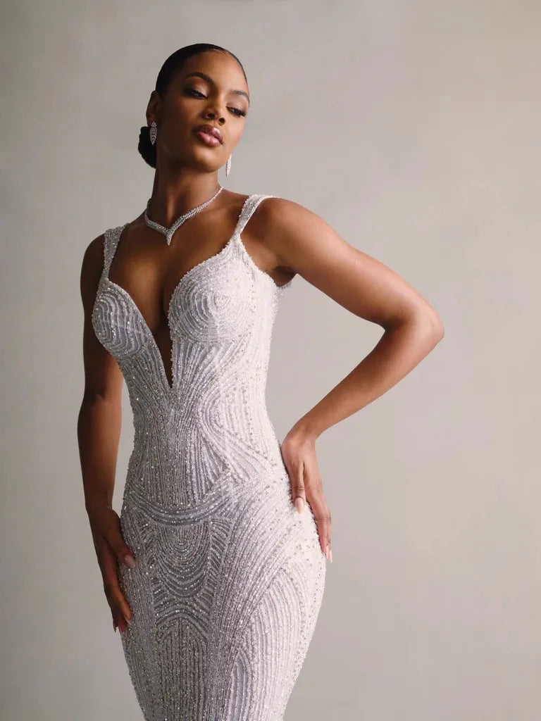 Lavish Court Train Wedding Dress