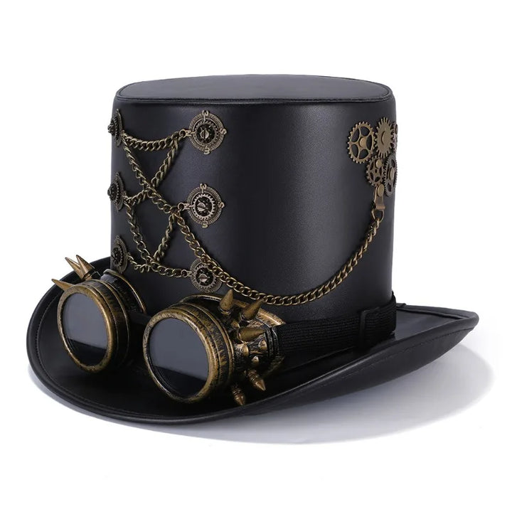 Victorian Steampunk Goggles Hat