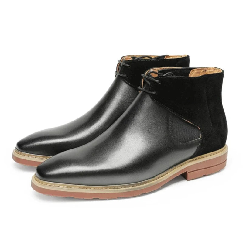 Premium Square Toe Short Chelsea Boots