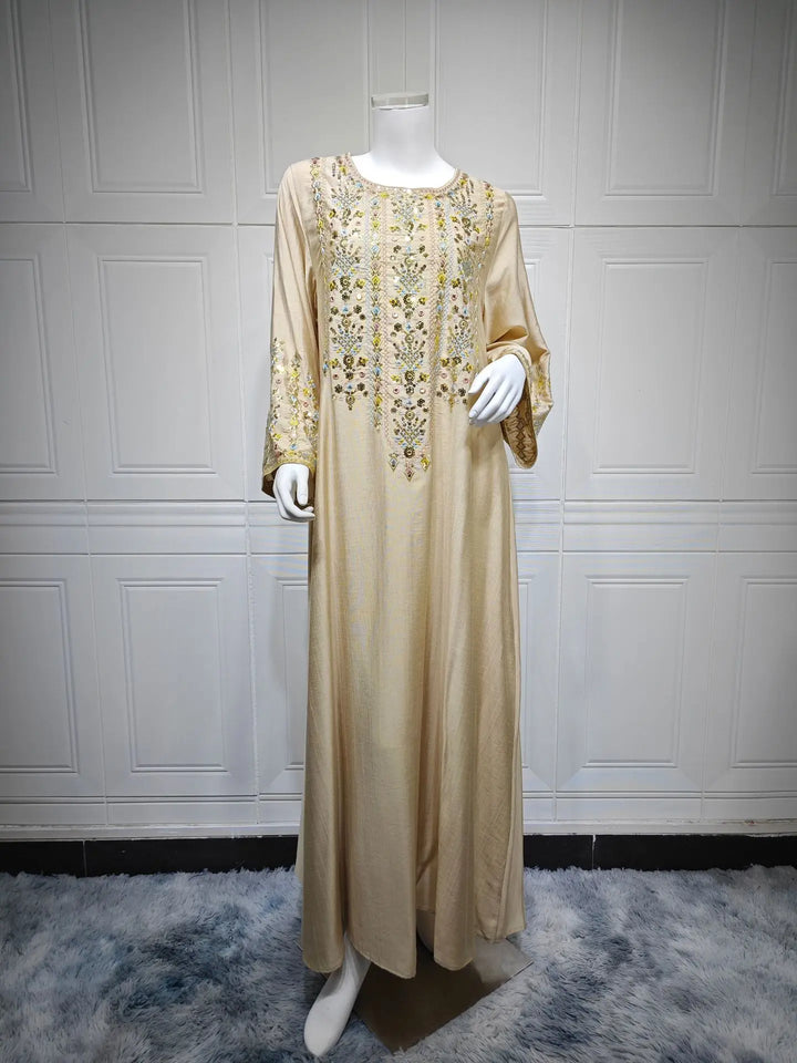 Luxury Floral Traditional Abaya Dress