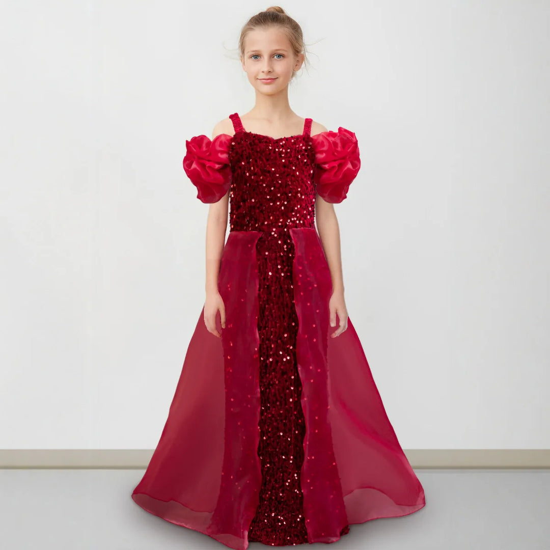 Stylish Sequin Flower Girl&