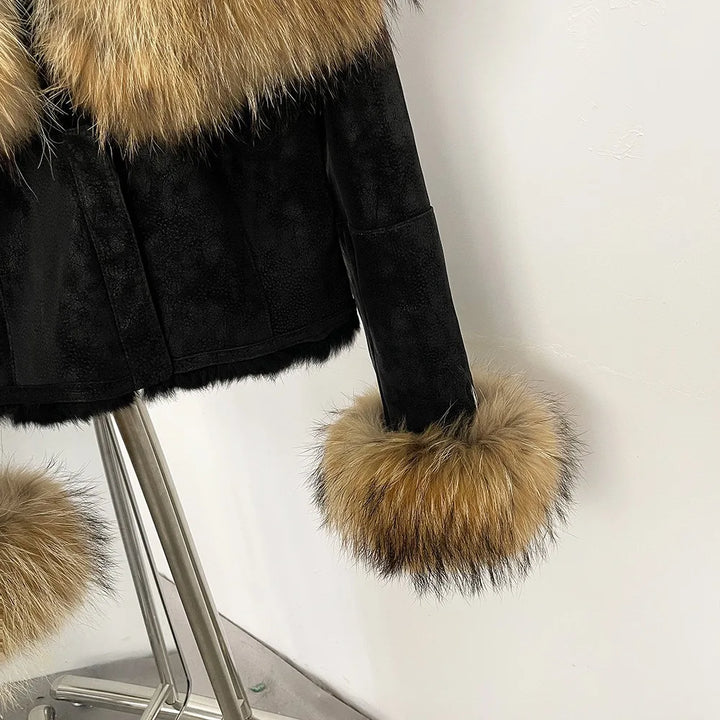 High-Quality Warm Fur Parka Coat