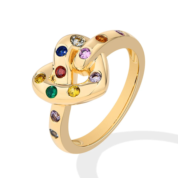 Fine Heart Sapphire Sterling Silver Ring