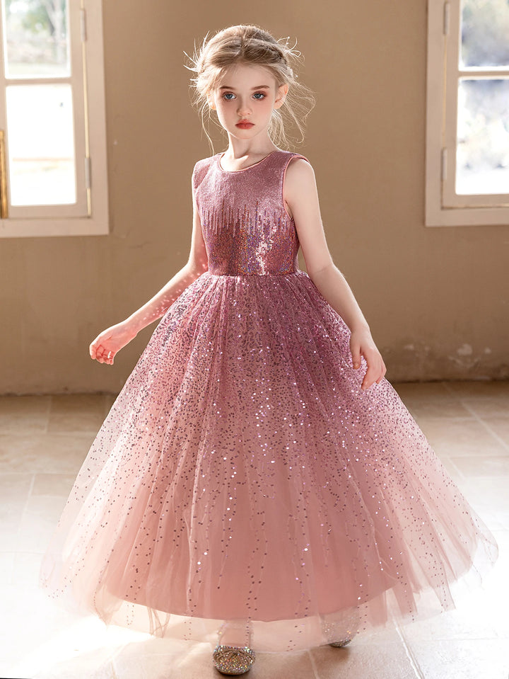 High-end Pink Sequined Girl&