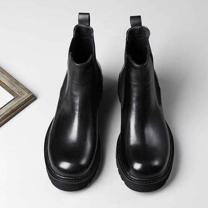 Attractive Genuine Leather Chelsea Boots