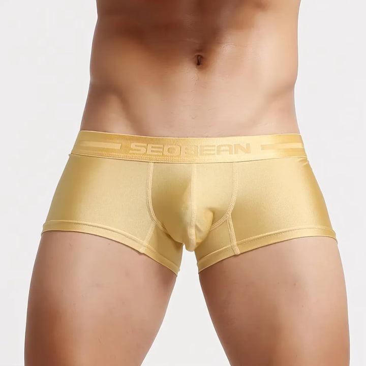 Shiny Ice Silk Boxer Shorts