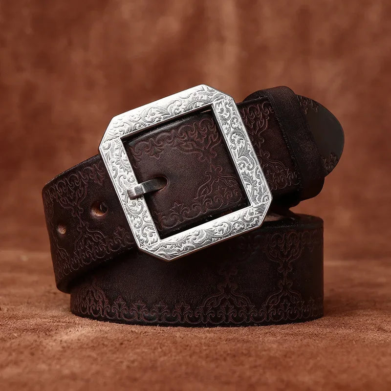 Versatile Extra-thick Genuine Leather Belt