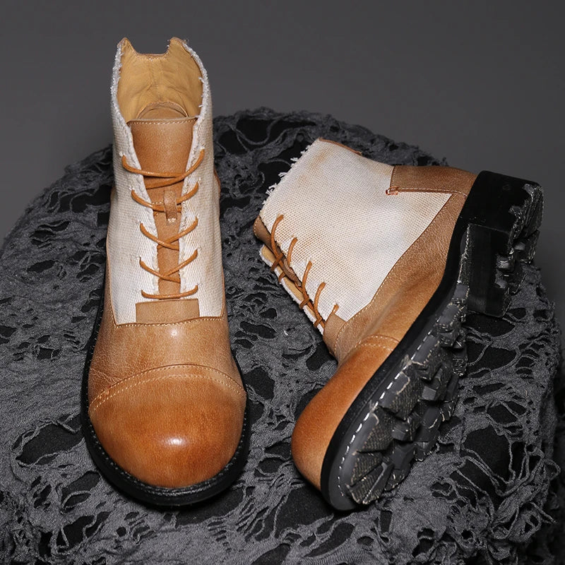 Majestic High-Top Calf Leather Boots