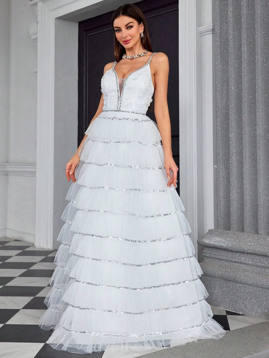 Premium Multi-Layer Evening Party Dress