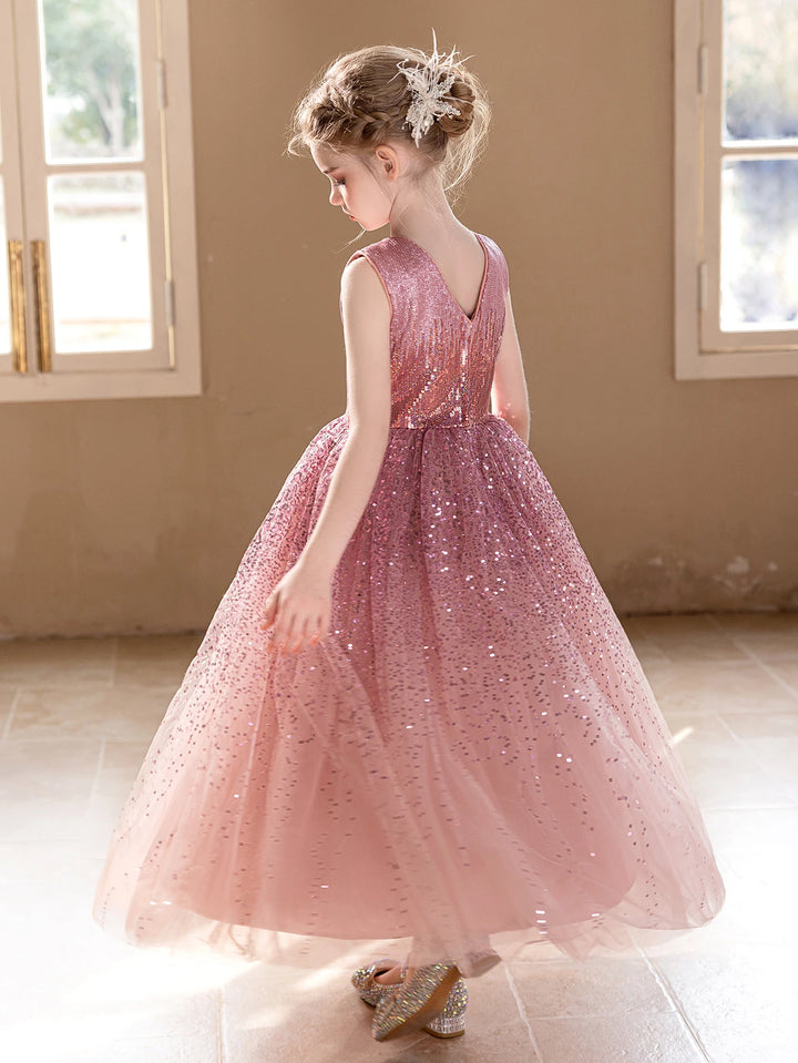 High-end Pink Sequined Girl&