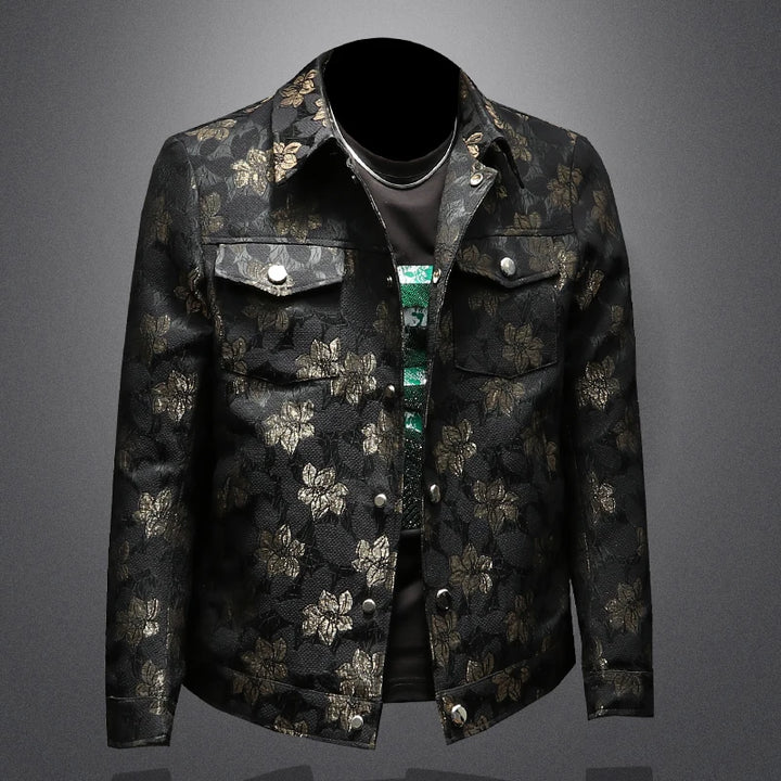 Refined Floral Embroidered Social Jacket