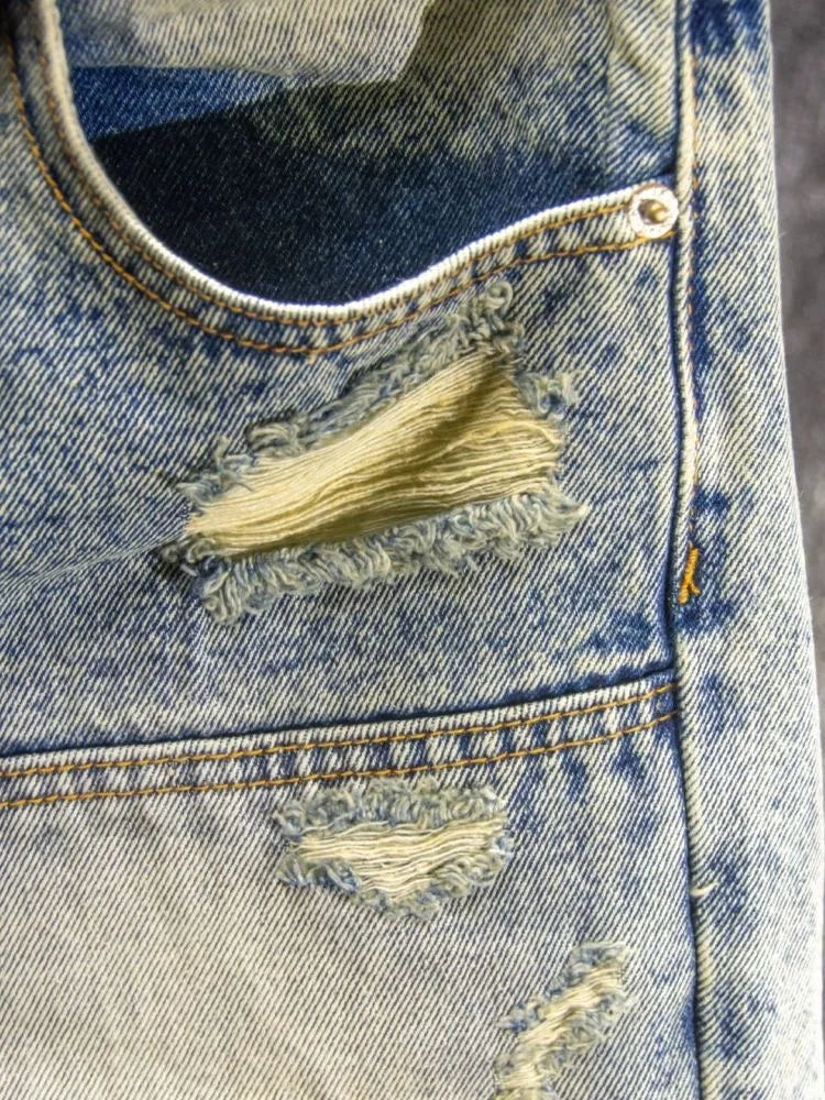 Vintage Distressed Denim Shorts