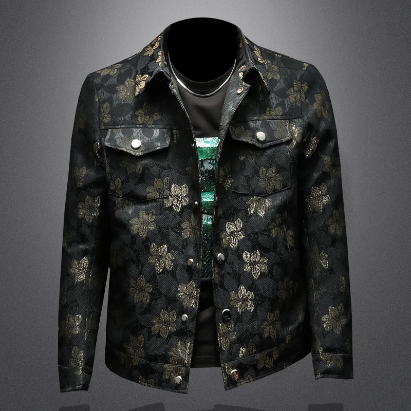Refined Floral Embroidered Social Jacket