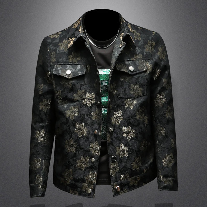 Refined Floral Embroidered Social Jacket