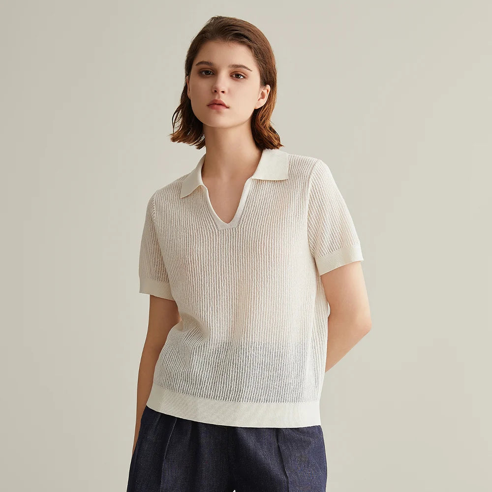 Linen Silk Pullover Sweater