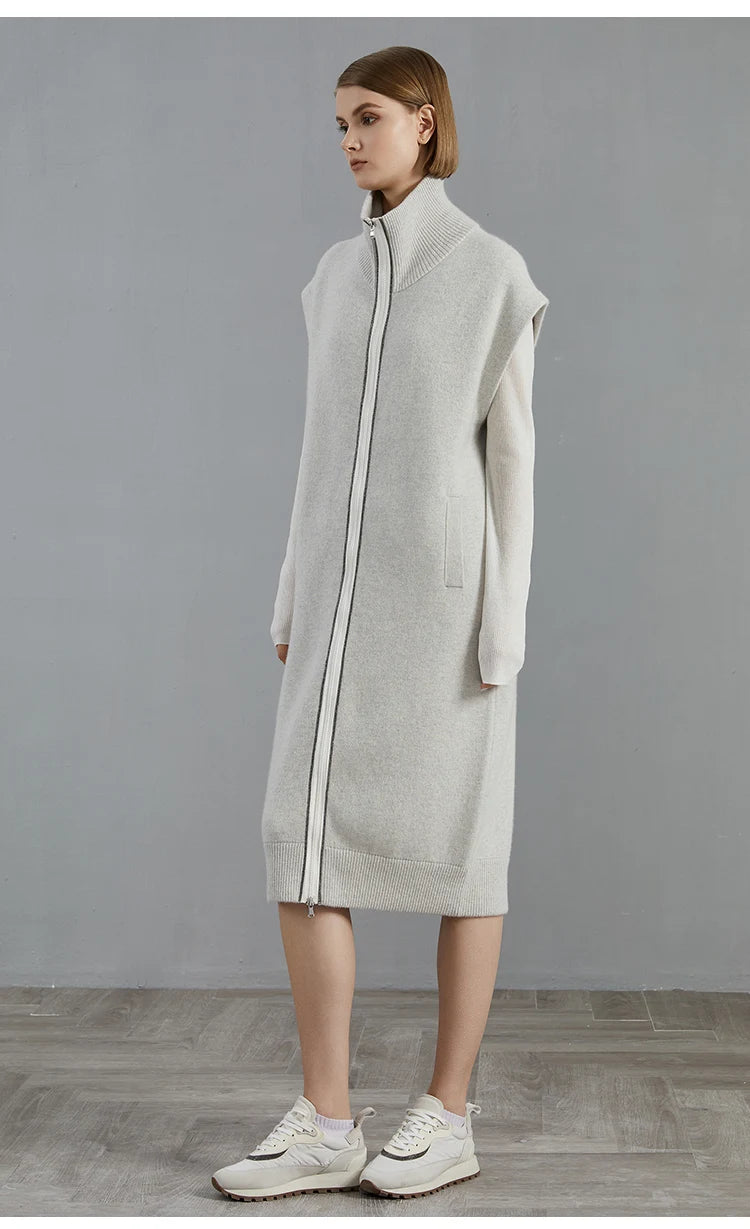 Luxurious Cashmere Long Cardigan Sweater