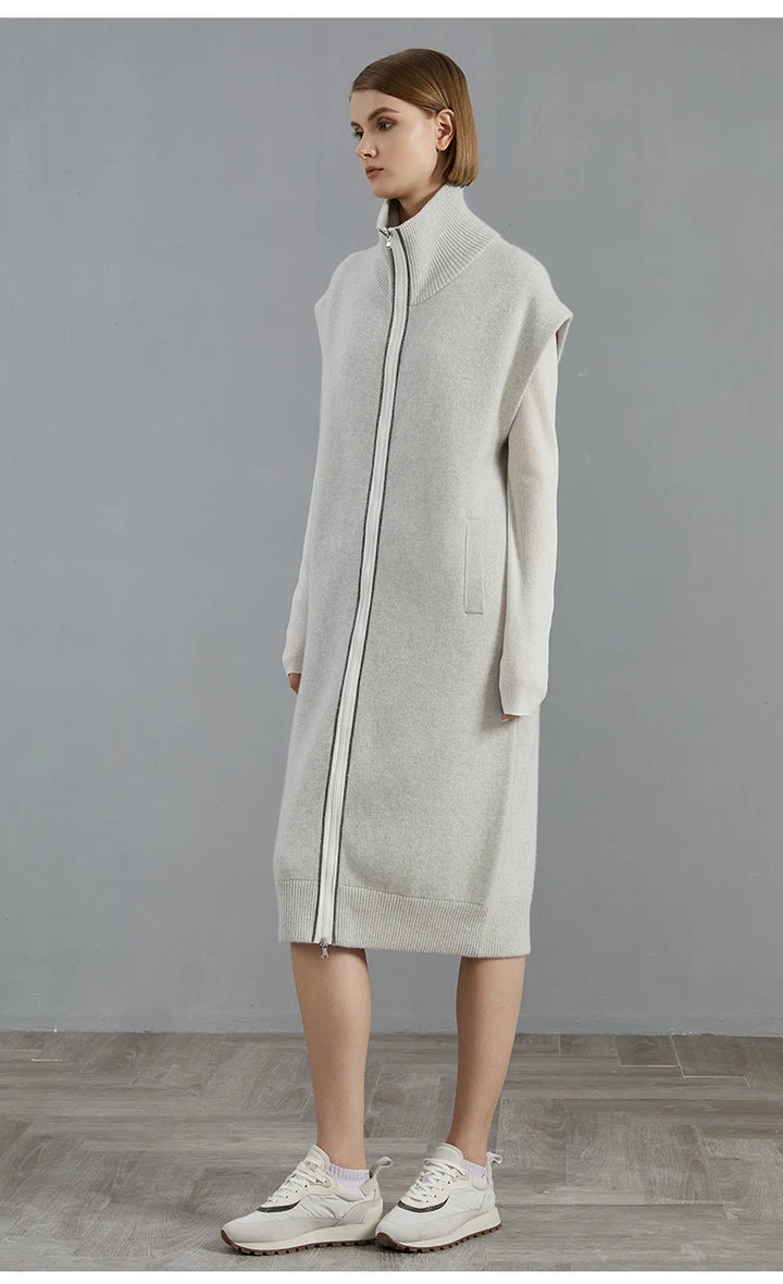 Luxurious Cashmere Long Cardigan Sweater