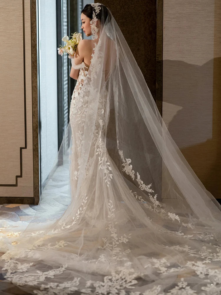 Stunning Cathedral Length Bridal Veils