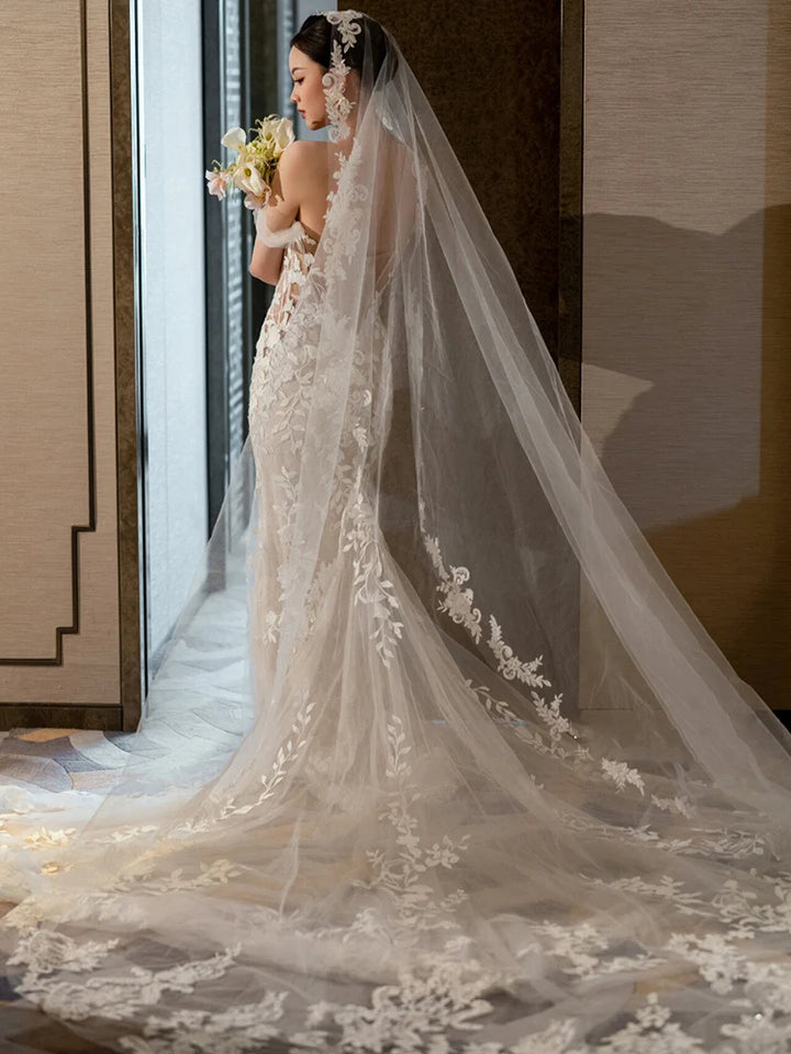 Stunning Cathedral Length Bridal Veils