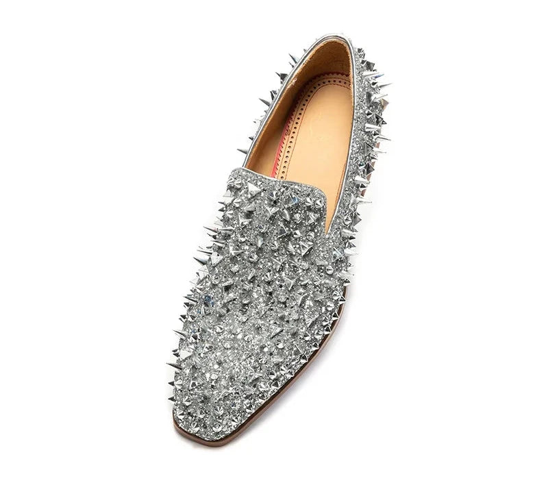 Stunning Rivet Studded Flat Shoes