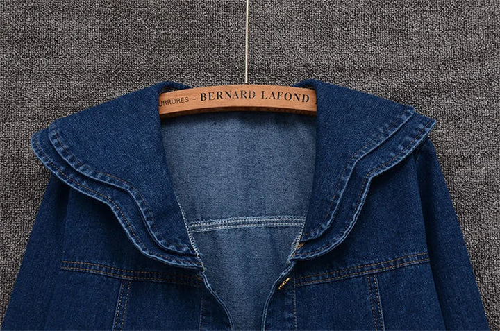 Smart Doll Collar Denim Jeans Jacket