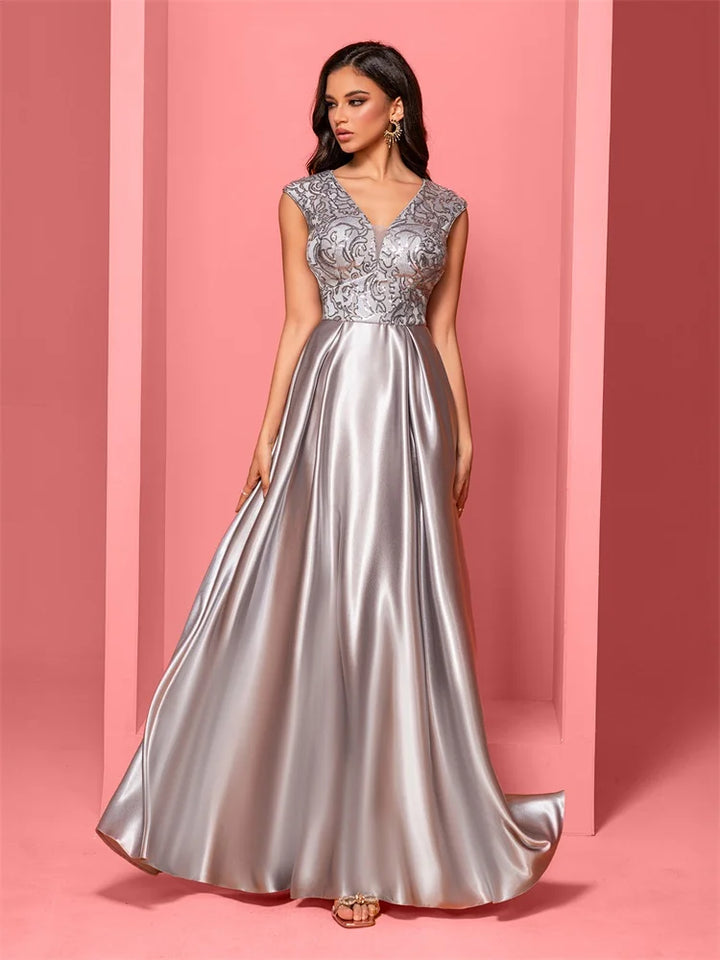Sophisticated Floor-Length Evening Gown