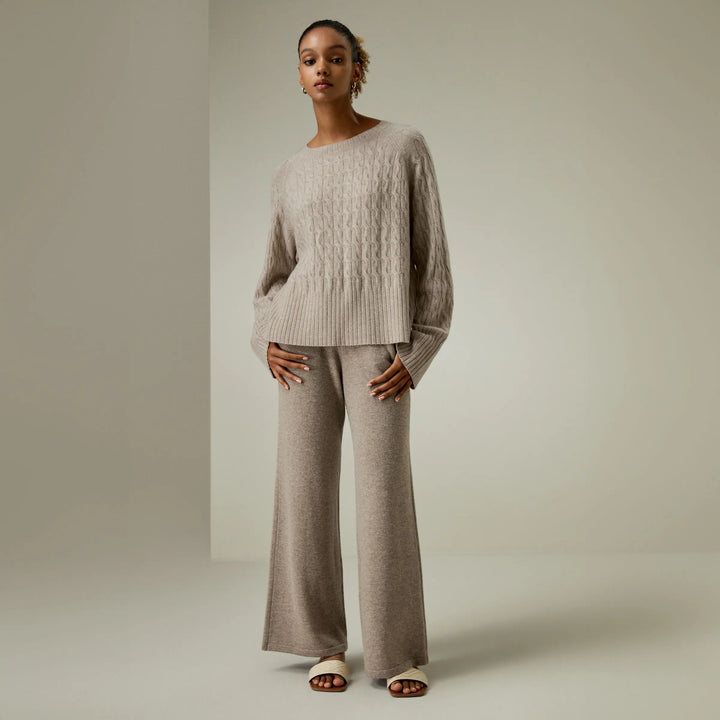 Crew-neck Oversized Cashmere Sweater