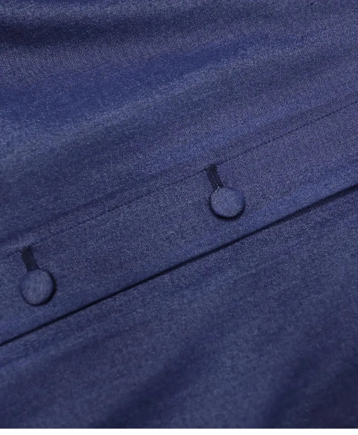 Loose Pockets Blue Jeans Skirt