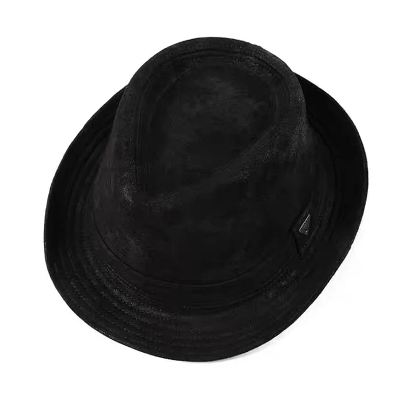 Stylish Cow Leather Gentleman Hat