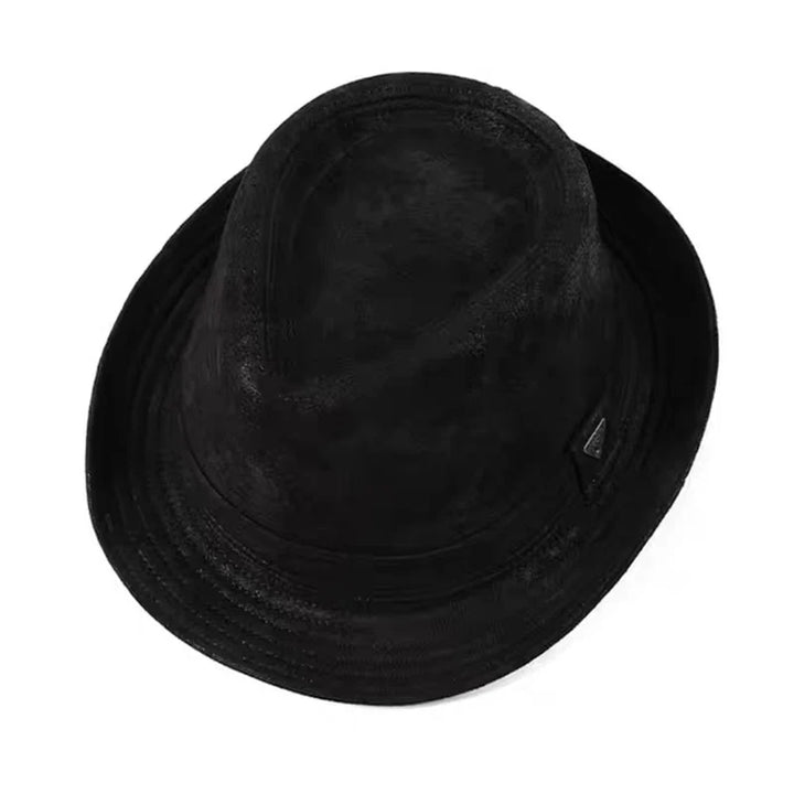 Stylish Cow Leather Gentleman Hat