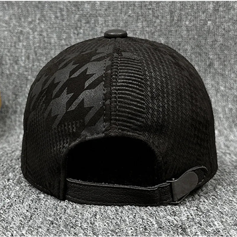 Stunning Sheepskin Leather Baseball Cap
