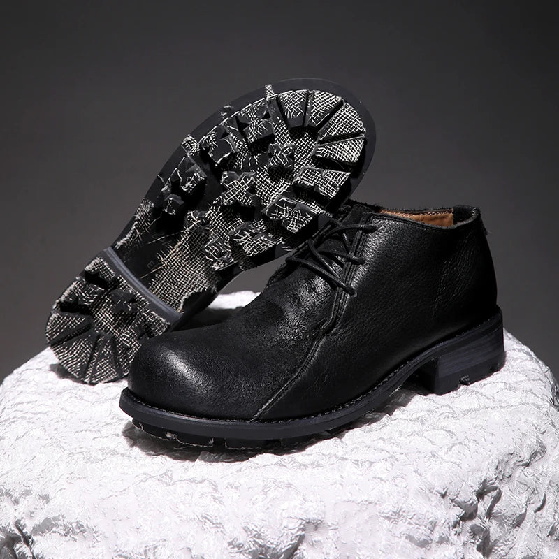 Exquisite Natural Calf Leather Outdoor Boots