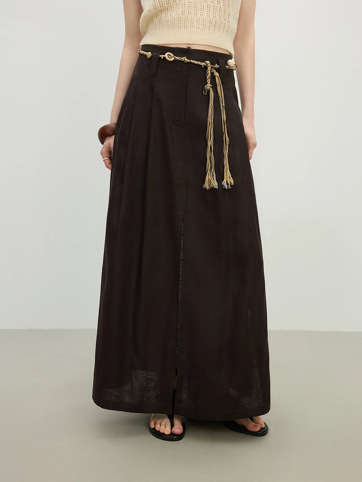 Casual Fluid Drape Lyocell Skirt