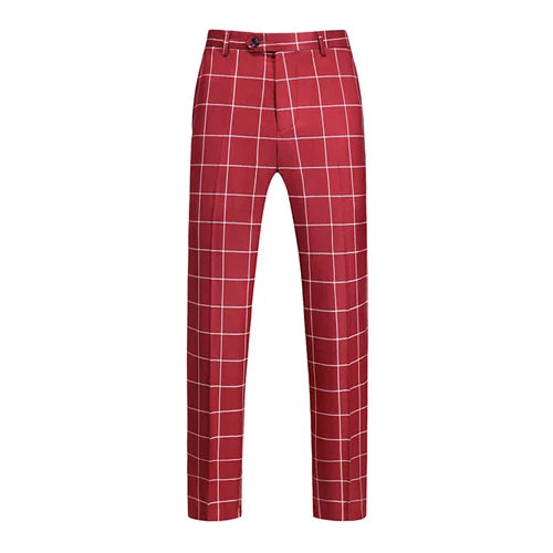 Plaid Business Dress Pants