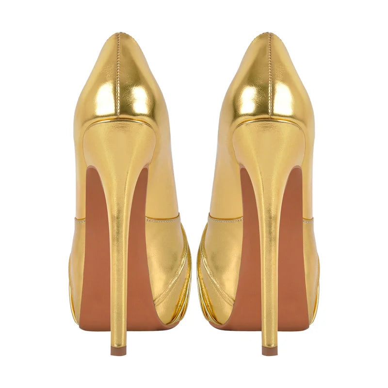 Glamorous Knot Bow Platform Pumps