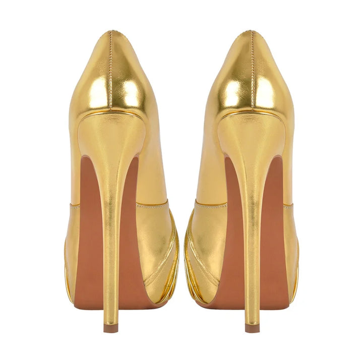 Glamorous Knot Bow Platform Pumps