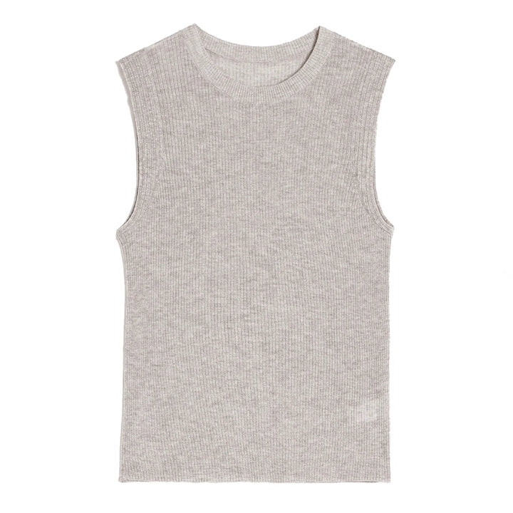 Attractive Crew Neck Merino Wool Vest