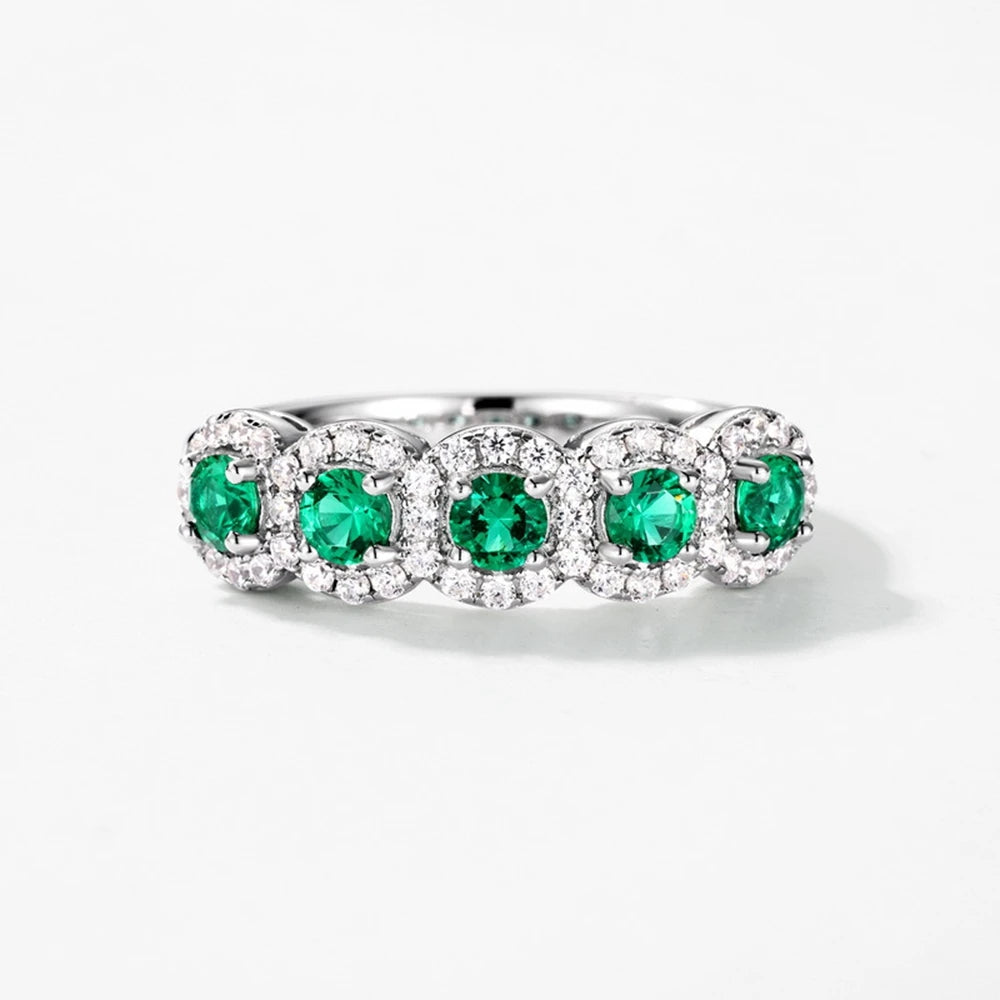 Stunning Emerald Row Fine Ring