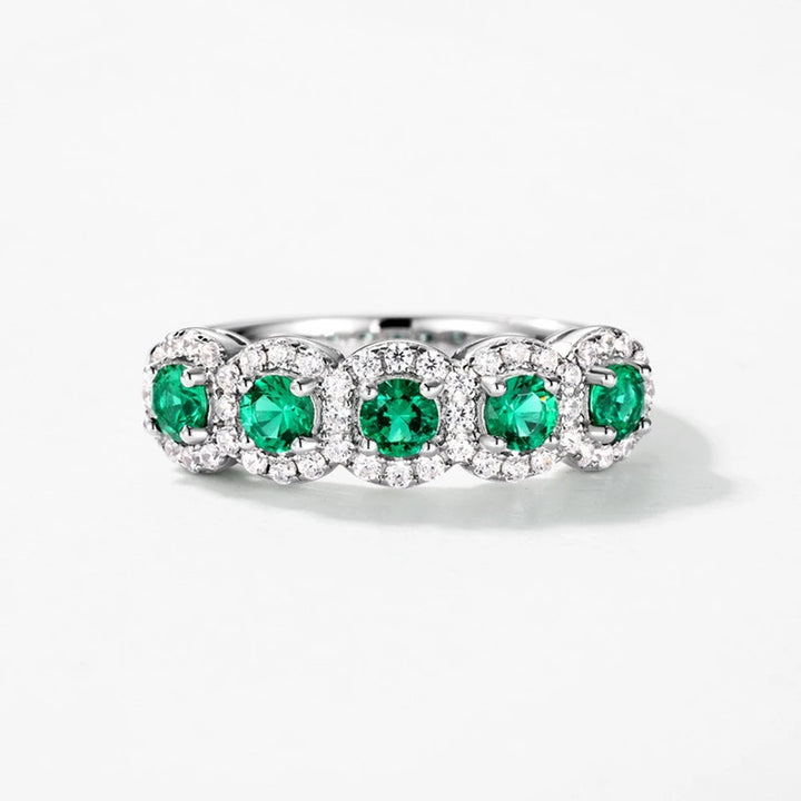 Stunning Emerald Row Fine Ring