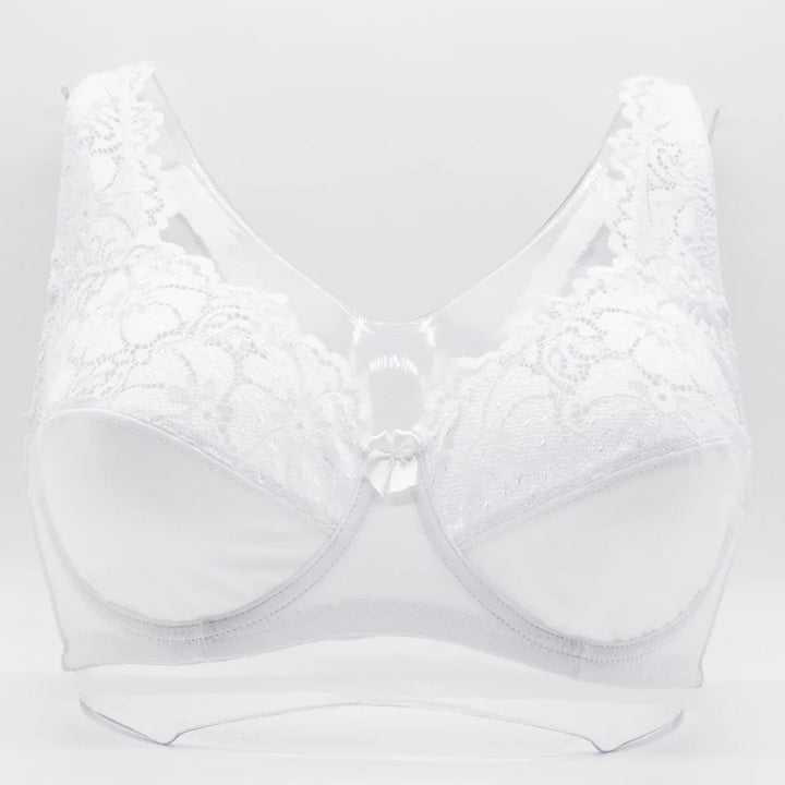 White lace embroidered women&