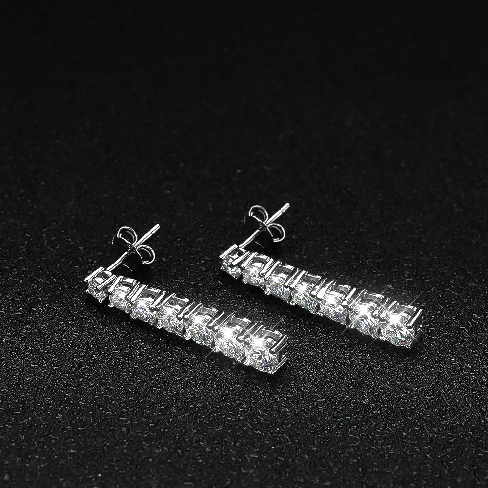 Sweet Moissanite Pendant Earrings